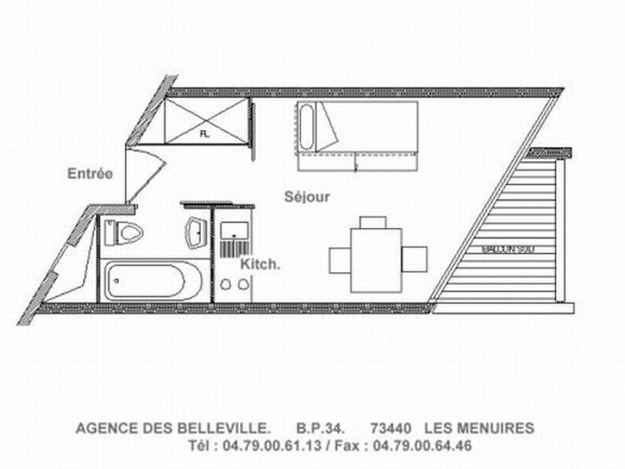 Apartament Studio Cosy Au Pied Des Pistes Avec Balcon, 3 Couchages Et Cuisine Equipee - Fr-1-344-1056 Saint-Martin-de-Belleville Zewnętrze zdjęcie